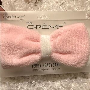 2/$20 The Crème Shop Pink Teddy Headband 🆕